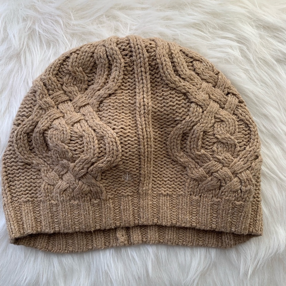 NEVER WORN Ralph Lauren Cable knit Slouch Beanie